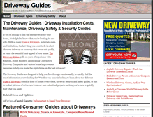 Tablet Screenshot of drivewayguide.com